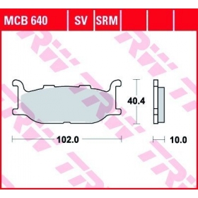 STABDŽIŲ TRINKELĖS TRW MCB640 STANDARD