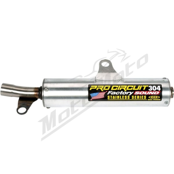 PRO CIRCUIT 304 Silencer Stainless Steel/Aluminum Suzuki RM / RMX 250 89-90