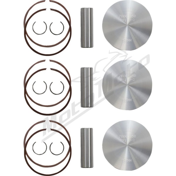 WOSSNER 2T Piston Kit 66,87mm Arctic Cat EXT / Powder Extreme / Triple Touring / ZRT 600cc 96-00