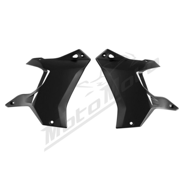 Racetech (rtech) radiator caps (left/right) t7 revolution yamaha tenere 700 '19-'24 color black