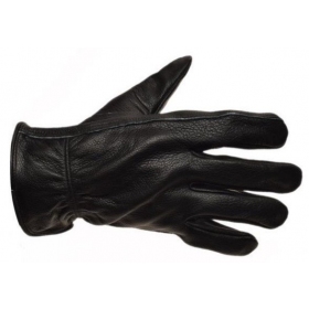 LEOSHI VINTAGE short genuine leather gloves black