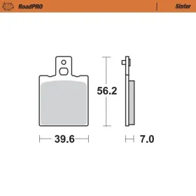 MOTO-MASTER Roadpro Rear Brake Pads Aprilia / Bimota / Cagiva / Ducati / Laverda / Moto Guzzi 125-1100 77-10