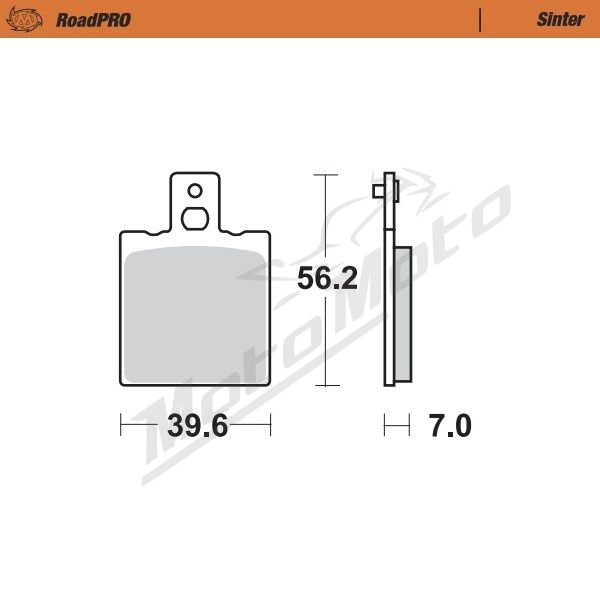 MOTO-MASTER Roadpro Rear Brake Pads Aprilia / Bimota / Cagiva / Ducati / Laverda / Moto Guzzi 125-1100 77-10