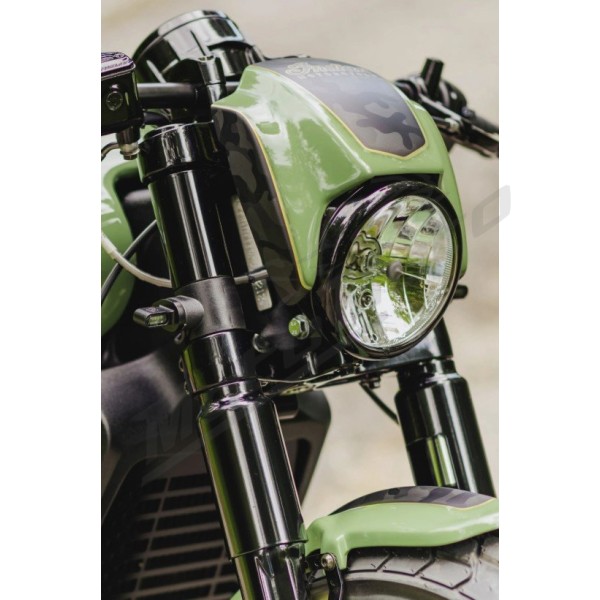 CULT WERK Headlight Mask Raw INDIAN SCOUT 2018-2026