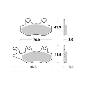 Sbs Brakepads 611LS Sintered KAWASAKI / TRIUMPH
