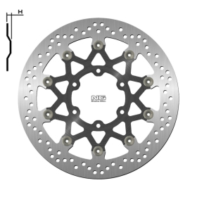 NG Front Floating Brake Disc 320X90X5,0mm Husqvarna Svartpilen / Vitpilen 401cc 18-24