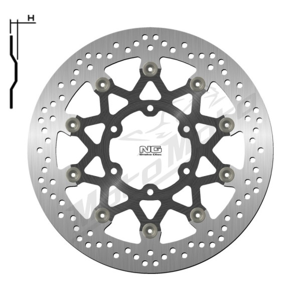 NG Priekinis plaukiojantis stabdžių diskas 320X90X5,0mm Husqvarna Svartpilen / Vitpilen 401cc 18-24