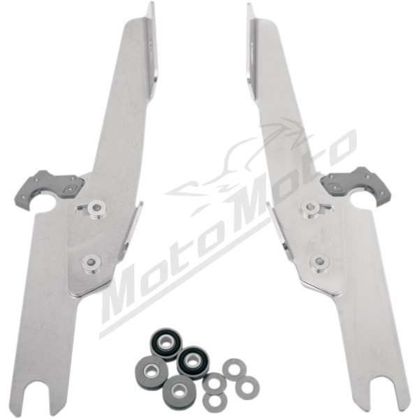 MEMPHIS SHADES HD Fats/Slim Windshield Complete Mount Kit Harley Davidson FLHR / FLHRC / FLHRI / FLHRS / FLHRSI 1340-1750 94-22