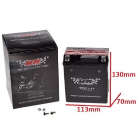 Battery UNIT WTX12-BS / YTX12-BS 12V 10Ah - MotoMoto