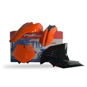 Polisport plastic kit KTM SX, SX-F, XC 125/505cc 07-10 Orange / Black