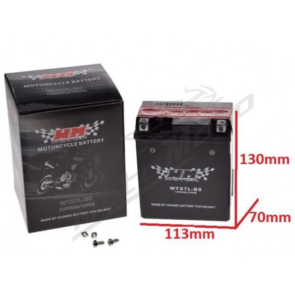 YTX7L-BS BATT MOTO 12V 6AH