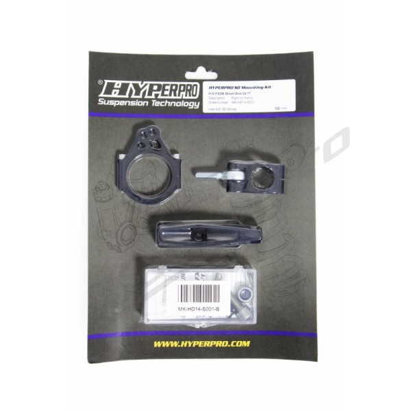 HYPERPRO Steering Damper Mounting Kits Harley Davidson FXDB / FXDBA / FXDBB / FXDBC / FXDBI / FXDBP 1450-1690 06-17