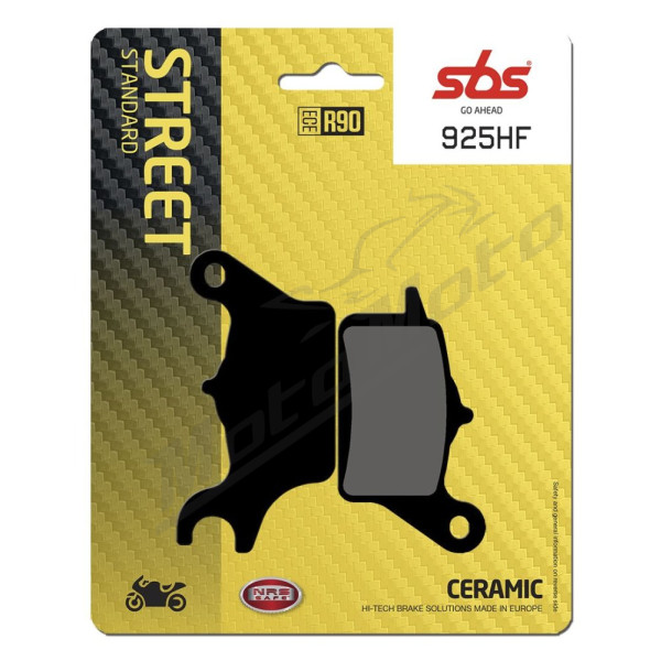 SBS HF Street 925HF Ceramic Organic Brake Pads Kawasaki Z 125cc 17-20
