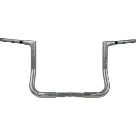 FAT BAGGERS INC. 1-1/4" EZ Install Flat Top Batwing Handlebar Chrome 32mm 91,5cm (30,5cm)
