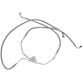 DRAG SPECIALTIES Stainless Steel Brake Line Kit Harley Davidson FLHR / FLHRC / FLHRCI / FLHRI 1340-1800cc 96-07