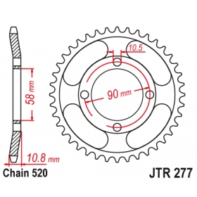 Rear sprocket JTR277