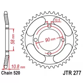 Rear sprocket JTR277
