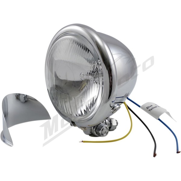 DRAG SPECIALTIES Universal 4-1/2" Spotlight with Visor
