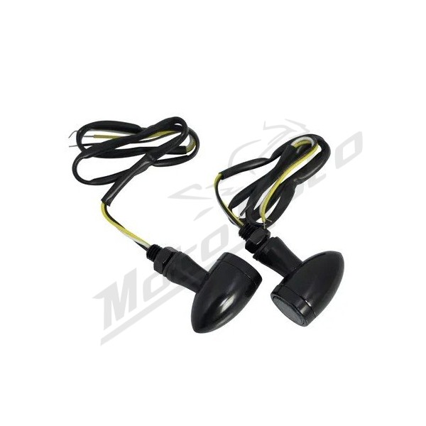 PARTS UNLIMITED LED Universalūs posūkių/gabaritiniai žibintai juodi 2vnt