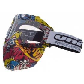 Off Road Goggles with mask grafiti UNIT M02 (clear lens)