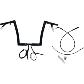 FAT BAGGERS INC. 1-1/4" EZ Install Flat Top Handlebar Sharknose Kit Black 32mm 89cm (20,5cm)