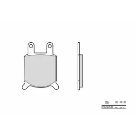 BREMBO Street Carbon Ceramic Brake pads front CAGIVA ALAZURRA / GILERA T4 / MOTO MORINI 200-650cc 1979-1992