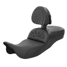 SADDLEMEN Honeycomb Roadsofa Seat Harley Davidson FLH / FLHR / FLHX / FLTRXS 1584-1923 08-23 
