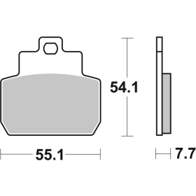 SBS 191HF Street Ceramic Organic Brake Pads Piaggio MP3 / X8 / X9 125-250cc 05-09