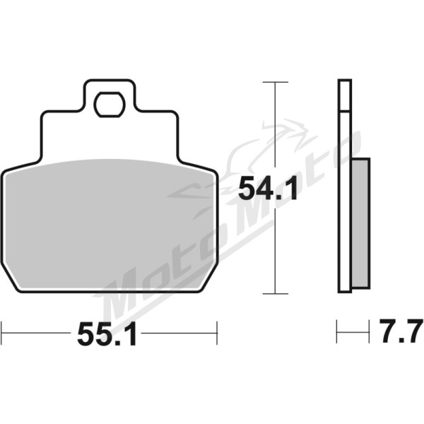 SBS 191HF Street Ceramic Organic Brake Pads Piaggio MP3 / X8 / X9 125-250cc 05-09