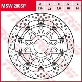 TRW Racing SP-Series High-Performance Front Brake Rotor Ducati 1198 / Panigale / Panigale V4 1100-1299cc 10-24