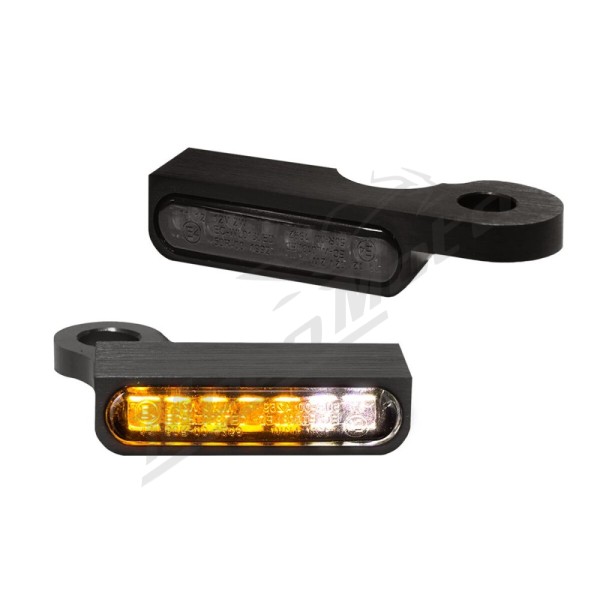 HEINZ BIKES LED Handlebar Turn Signals/Position Lights Harley Davidson FXDB / XL 883/1690 14-22