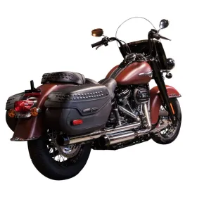 RINEHART RACING 500-1210 3.5" Muffler Slip-On Duals for Harley Davidson 1750-1868cc 18-24