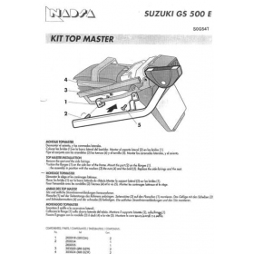 TOP CASE HOLDER SUZUKI GS500 E 1989-2000