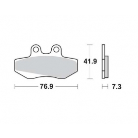 BRAKE PADS FERODO FDB706P / MCB629 STANDARD PLATINUM