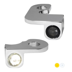HEINZ BIKES NANO Series Handlebar Turn Signals/Position light Chrome Harley Davidson XL / XLH 883/1200 90-03
