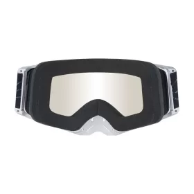 AMOQ Aster Motocross Goggles Black / White (Mirrored Lens)