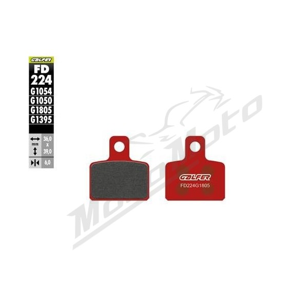 GALFER Semi-Metallic Brake Pads GasGas / Scorpa / Sherco 80-320cc 01-24