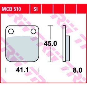 BRAKE PADS TRW MCB510 STANDARD