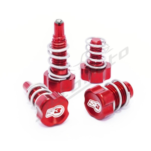S3 Lever Adjuster Screw Red Braktek/AJP