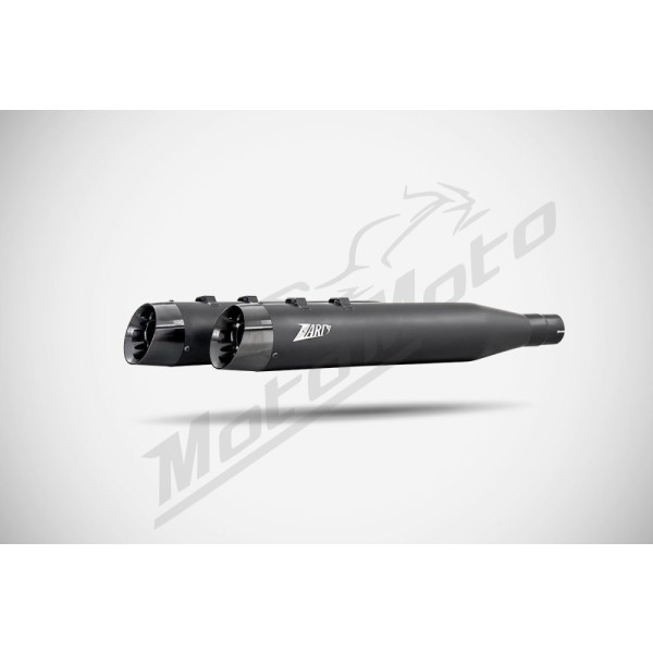ZARD 4.33 Inches Slash-Cut Slip-Ons Mufflers Harley Davidson FLHR / FLHRC / FLHTK / FLHX 1450-1800cc 06-16