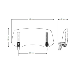Puig Multi Adjustable Visor 2.0 Clip-On Clear Aprilia / BMW / Kawasaki / KTM 650-1290 06-22