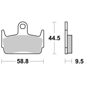 Sbs Brakepads 129HF Ceramic Honda / Kymco / Sym