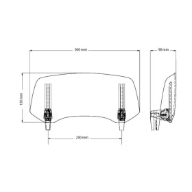 Puig Multi Adjustable Visor 2.0 Clip-On Clear Aprilia / BMW / Kawasaki / KTM 650-1290 06-22