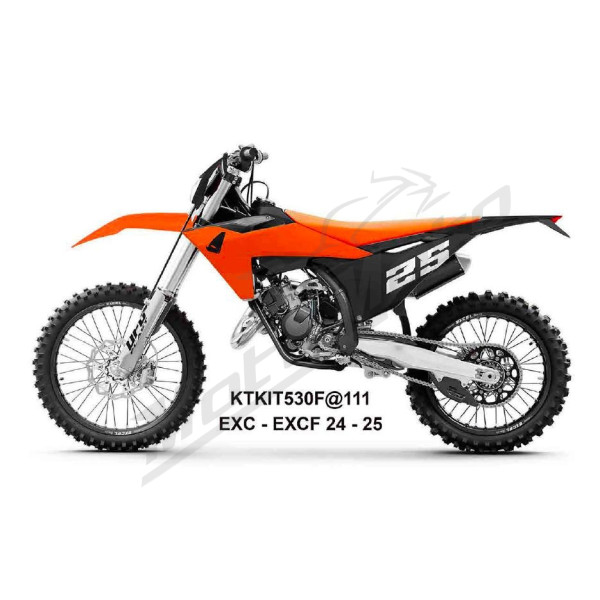 Polisport Plastic Kit Orange / Black KTM EXC / EXC-F 150-500cc 24-25