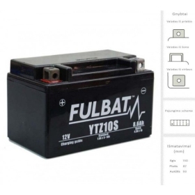 FULBAT Battery capacity 8.6 Ah 190 A EN 12V TZ10S