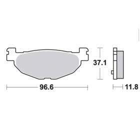 Brake pads MALOSSI FT3078 / MCB768 SPORT