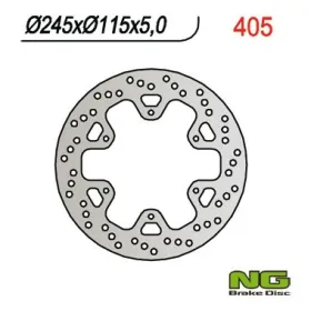 NG BRAKES Galinis fiksuotas stabdžių diskas 245mm Yamaha RD / XZ 500-750cc 84-95