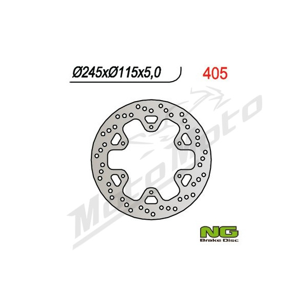 NG BRAKES Rear Fixed Brake Disc 245mm Yamaha RD / XZ 500-750cc 84-95