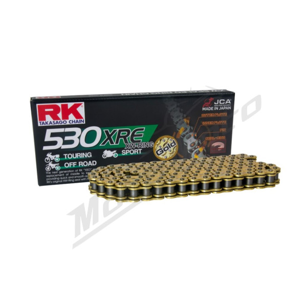 Rk drive chain GB530XRE (xw-ring) gold color