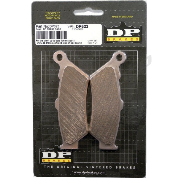 DP BRAKES Standard DP Sintered Brake Pads AJP / Aprilia / Benelli / BMW / CF Moto / Ducati / Honda / Husqvarna / KTM / Yamaha 400-2300cc 93-25